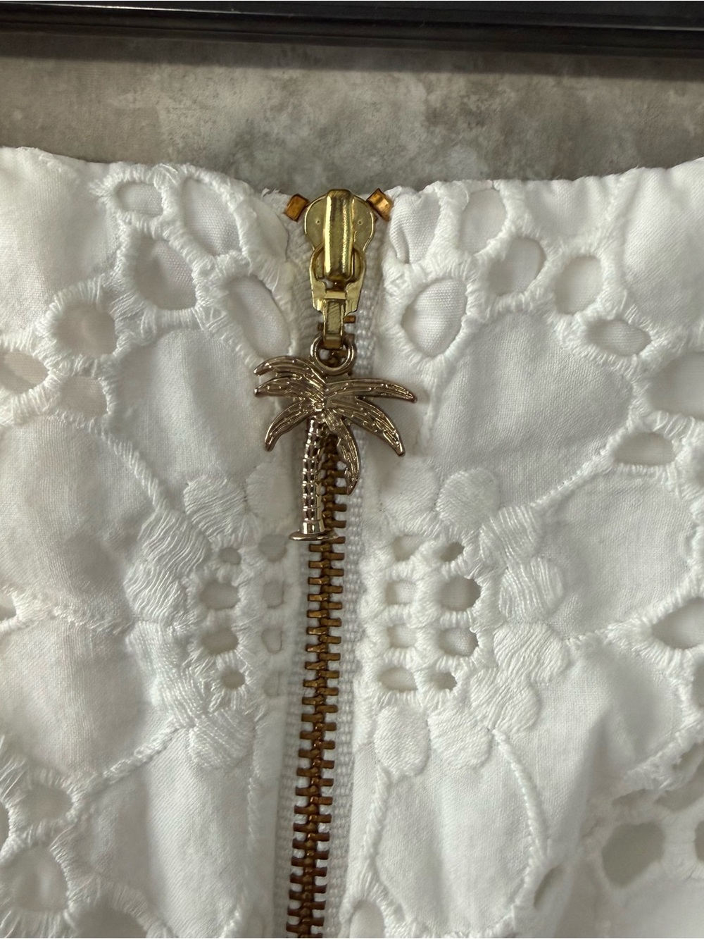 Lilly Pulitzer White Eyelet Lace Mini Skirt (Love 21) - Picture 4 of 8